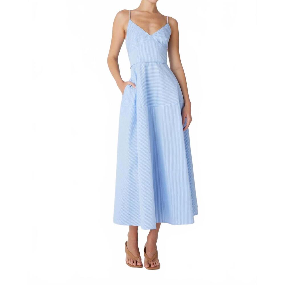 NEW JS71 neroni dress in blue/white stripe